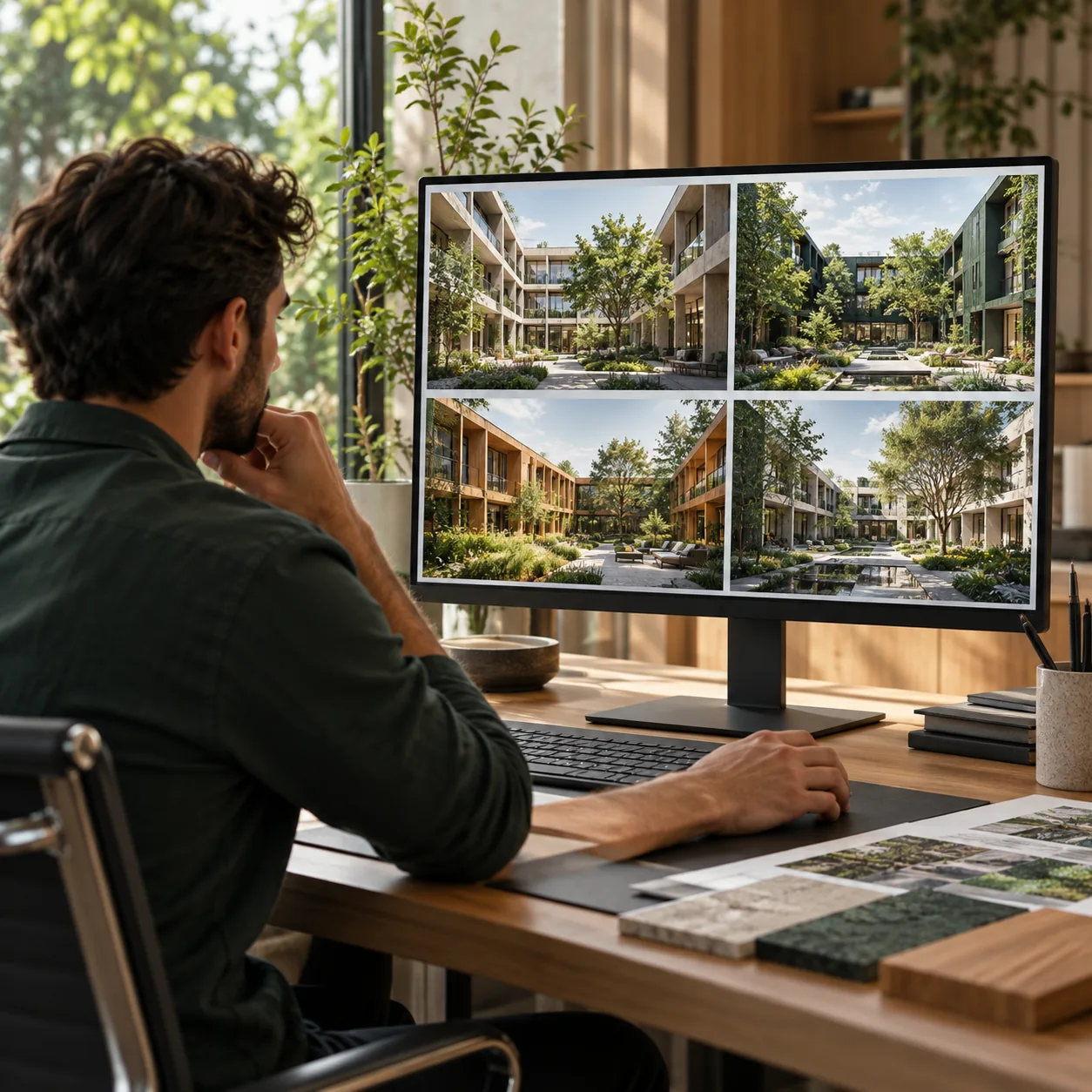 Architectural design iterations and explorations